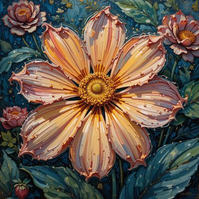 The manifestation of the splendor of flowers